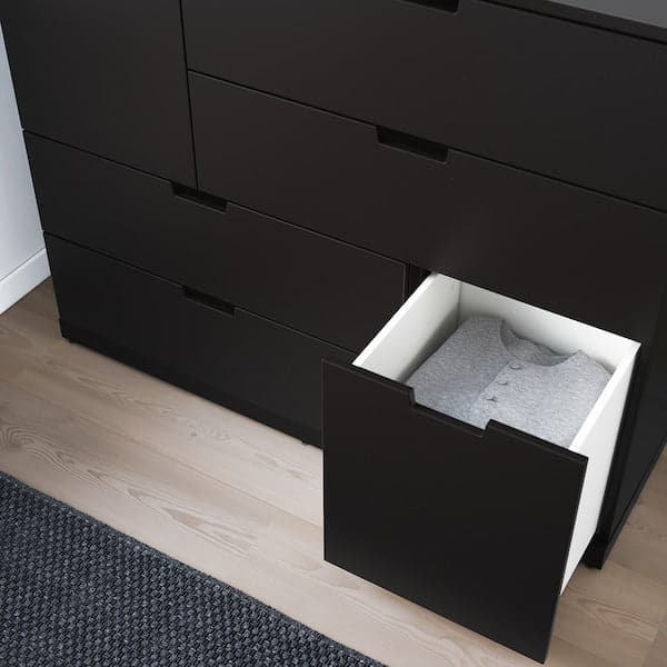 NORDLI - Chest of 6 drawers, anthracite, 120x99 cm - best price from Maltashopper.com 19276560