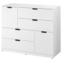 NORDLI - Chest of 6 drawers, white, 120x99 cm - best price from Maltashopper.com 69276633
