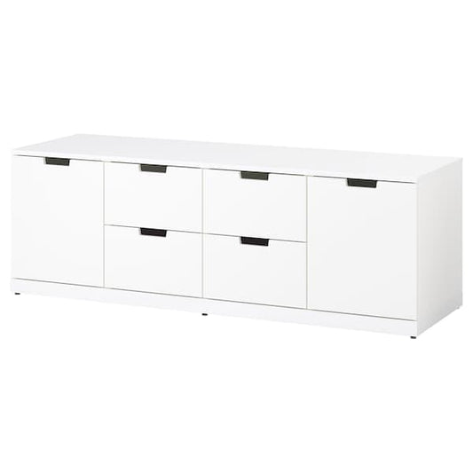 Ikea NORDLI - Chest of 6 drawers, white, 160x54 cm