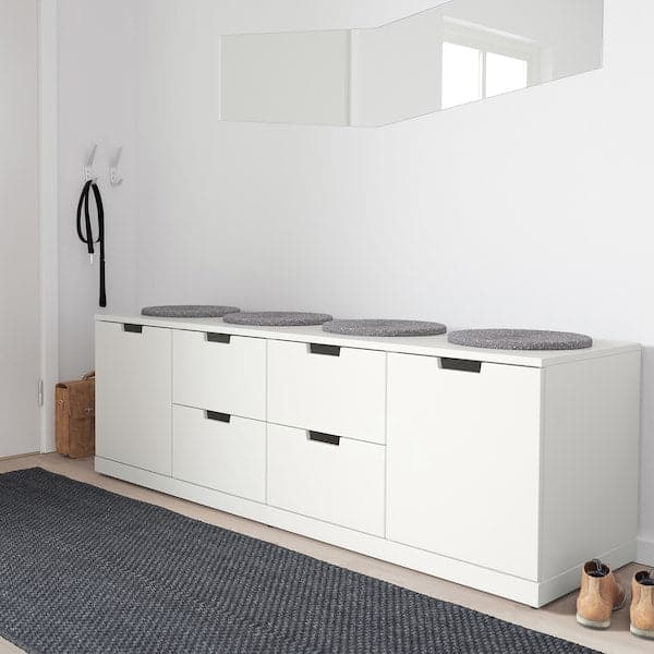 Ikea NORDLI - Chest of 6 drawers, white, 160x54 cm