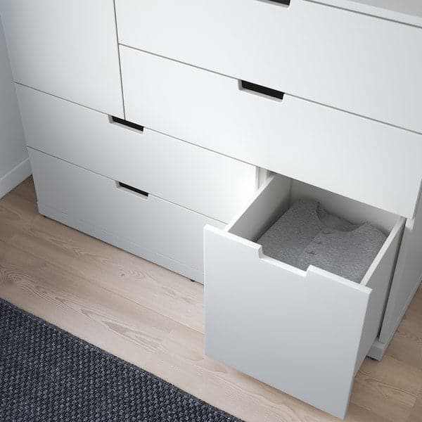 Ikea NORDLI - Chest of 6 drawers, white, 120x99 cm