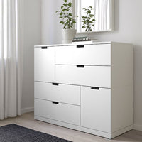 NORDLI - Chest of 6 drawers, white, 120x99 cm - best price from Maltashopper.com 69276633