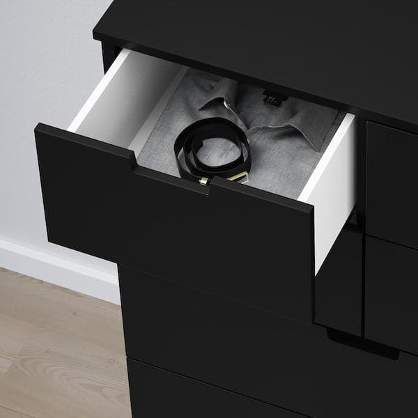 Ikea NORDLI - Chest of 7 drawers, anthracite, 80x122 cm