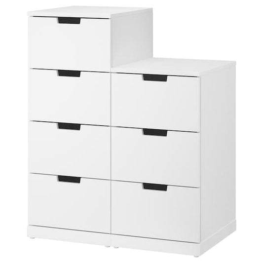 Ikea NORDLI - Chest of 7 drawers, white, 80x99 cm