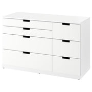 Ikea NORDLI - Chest of 7 drawers, white, 120x76 cm