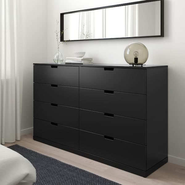 Ikea NORDLI - Chest of 8 drawers, anthracite, 160x99 cm