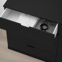 NORDLI - Chest of 8 drawers, anthracite, 160x99 cm - best price from Maltashopper.com 79211702