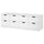 NORDLI - NORDLI Chest of 8 drawers, white, 160x54 cm