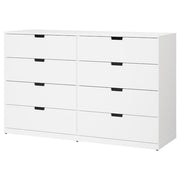 Ikea NORDLI - Chest of 8 drawers, white, 160x99 cm