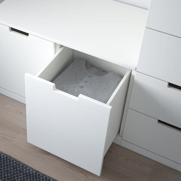 NORDLI - Chest of 8 drawers, white, 160x99 cm - best price from Maltashopper.com 19276621