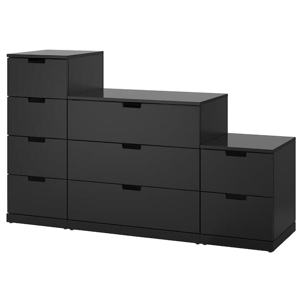 Ikea NORDLI - Chest of 9 drawers, anthracite, 160x99 cm