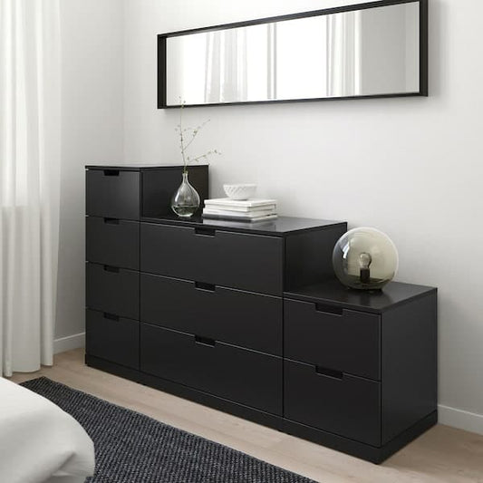 Ikea NORDLI - Chest of 9 drawers, anthracite, 160x99 cm