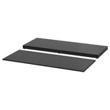 NORDLI top and plinth, anthracite, 120x47 cm