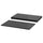 NORDLI top and plinth, anthracite, 80x47 cm