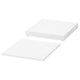 NORDLI top and plinth, white, 40x47 cm