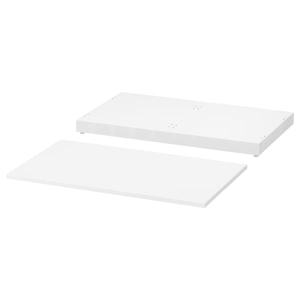 NORDLI - Top and plinth, white, 80x47 cm - best price from Maltashopper.com 30383484