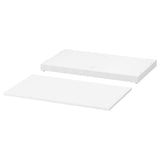 NORDLI top and plinth, white, 80x47 cm