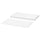 NORDLI - NORDLI Top and plinth, white, 80x47 cm