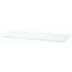 NORDLI glass top, transparent, 120x47 cm