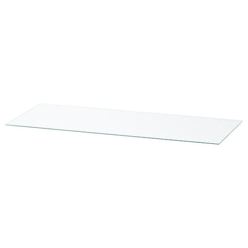 NORDLI - Glass top, transparent, 120x47 cm