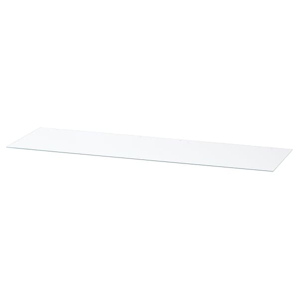 NORDLI - Glass top, transparent, 160x47 cm