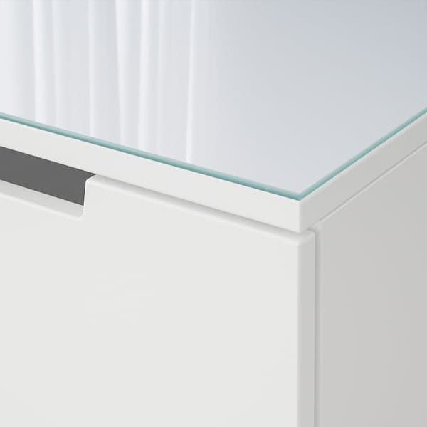 Ikea NORDLI - Glass top, transparent, 80x47 cm
