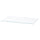 NORDLI - Glass top, transparent, 80x47 cm