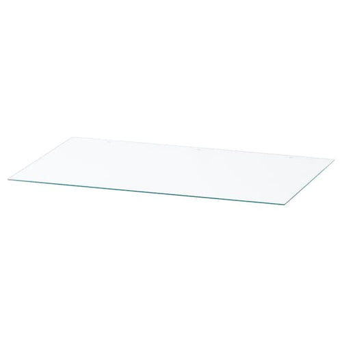 NORDLI - Glass top, transparent, 80x47 cm