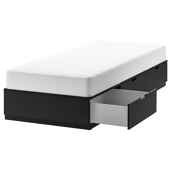 NORDLI Bed structure with drawers - anthracite 90x200 cm , 90x200 cm - best price from Maltashopper.com 80372789