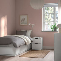 NORDLI - Bed frame/container/material, white/rigid, , 90x200 cm - best price from Maltashopper.com 19536884