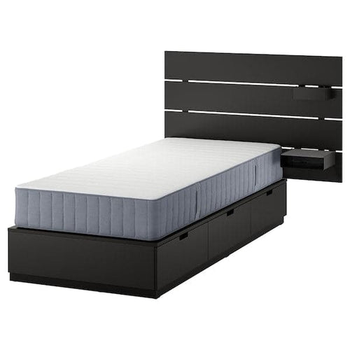 NORDLI - Bed frame/container/material, 90x200 cm