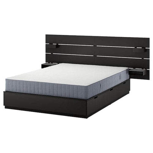 NORDLI - Bed frame/container/material , 160x200 cm