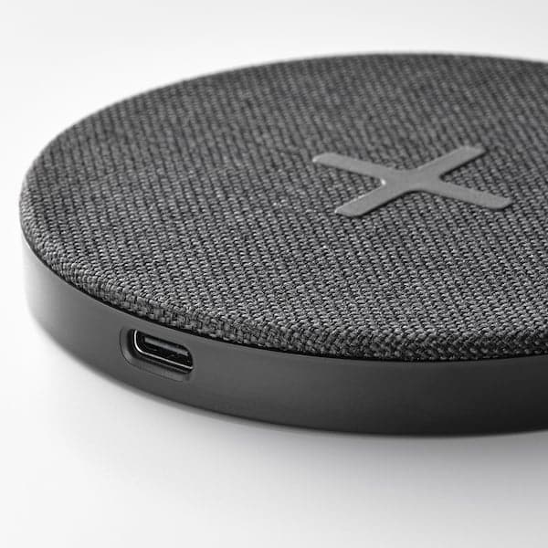 NORDMÄRKE - Wireless charger, textile/grey - best price from Maltashopper.com 00477224
