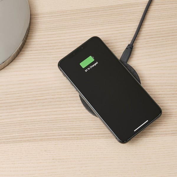 NORDMÄRKE - Wireless charger, textile/grey - best price from Maltashopper.com 00477224