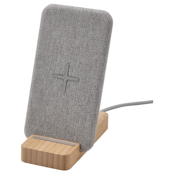 NORDMÄRKE - Wireless charging stand, bamboo