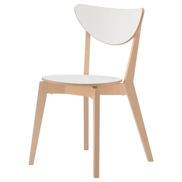 NORDMYRA Chair - white/birch , - best price from Maltashopper.com 60351311