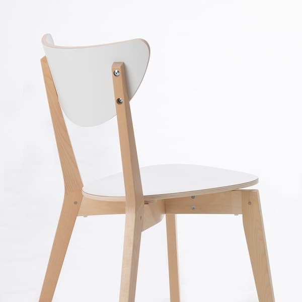 NORDMYRA Chair - white/birch , - best price from Maltashopper.com 60351311