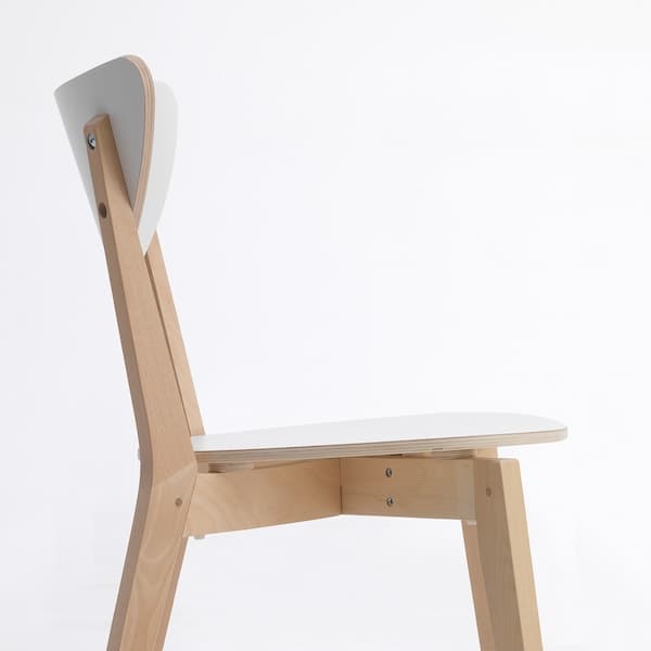 Ikea NORDMYRA Chair - white/birch ,