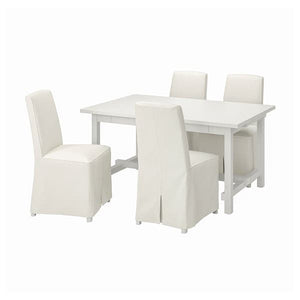 Ikea NORDVIKEN / BERGMUND - Table and 4 chairs, 152/223 cm