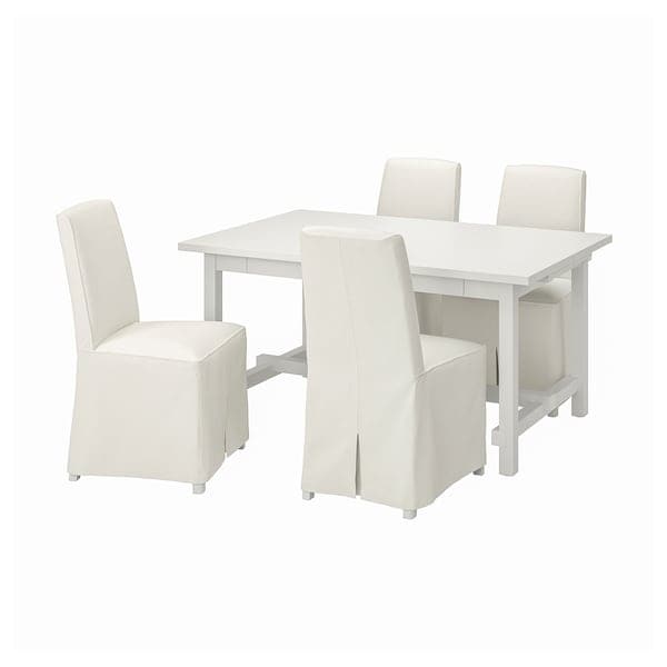 Ikea NORDVIKEN / BERGMUND - Table and 4 chairs, 152/223 cm