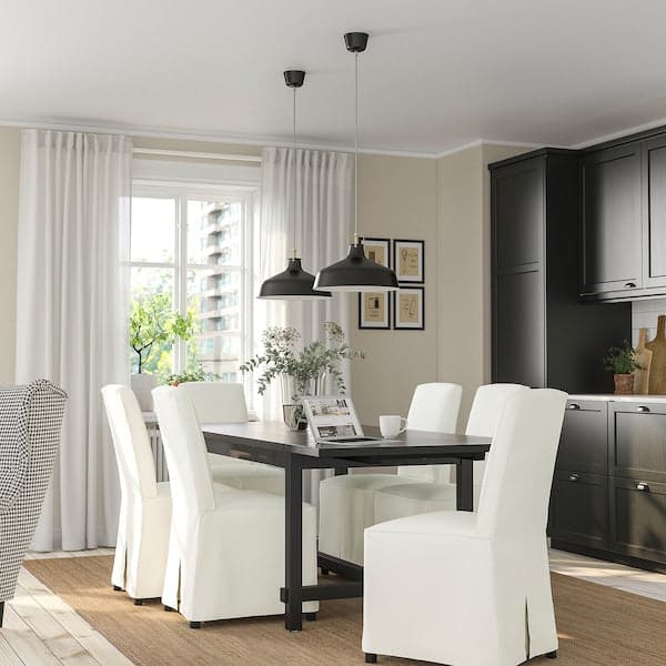 Ikea NORDVIKEN / BERGMUND - Table and 4 chairs, 152/223 cm