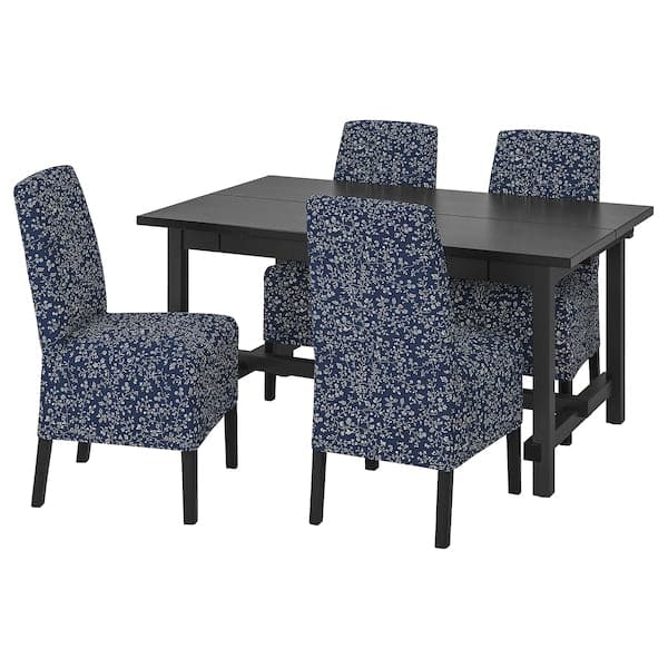 NORDVIKEN / BERGMUND - Table and 4 chairs, 152/223 cm - best price from Maltashopper.com 39408282