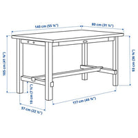 NORDVIKEN / BERGMUND - Table and 4 bar stools , - best price from Maltashopper.com 79408906