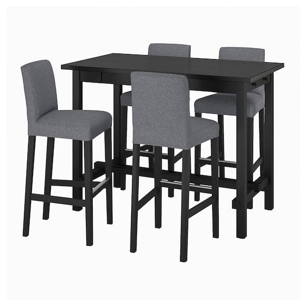 Ikea NORDVIKEN / BERGMUND - Table and 4 bar stools ,