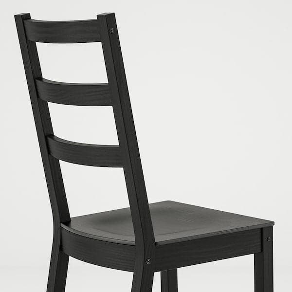 Ikea NORDVIKEN / NORDVIKEN - Table and 2 chairs, black/black, 74/104x74 cm