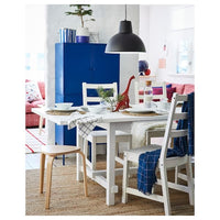 NORDVIKEN / NORDVIKEN - Table and 4 chairs, white/white, 152/223x95 cm - best price from Maltashopper.com 49305165