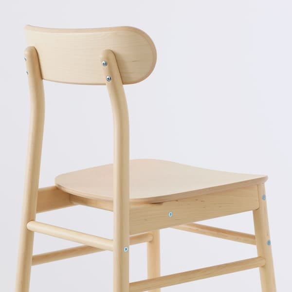 NORDVIKEN / RÖNNINGE - Table and 4 chairs, white/birch, 152/223x95 cm - best price from Maltashopper.com 89305168