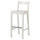 NORDVIKEN - NORDVIKEN Bar stool with backrest, white, 75 cm