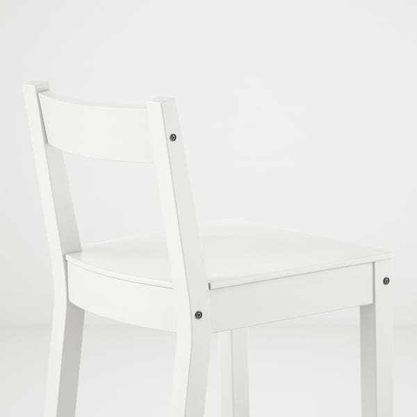 Ikea NORDVIKEN - Bar stool with backrest, white, 62 cm