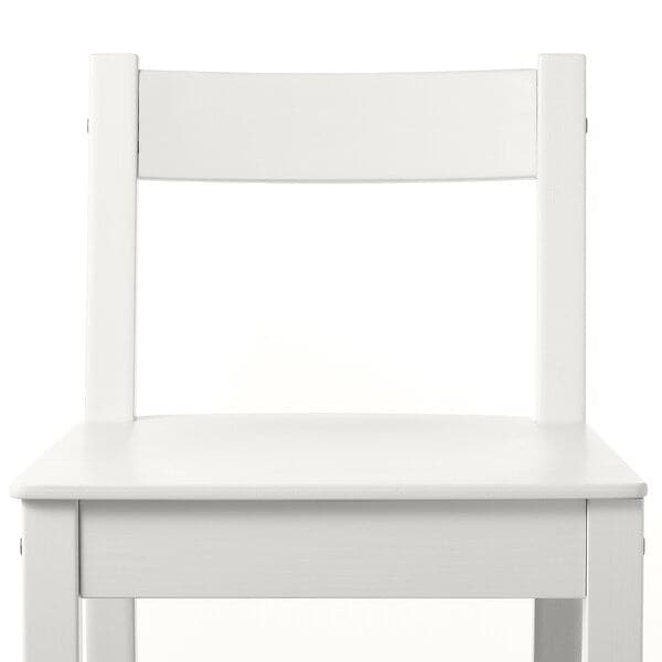Ikea NORDVIKEN - Bar stool with backrest, white, 75 cm